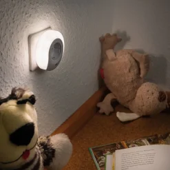 Paulmann Viby LED-natlys, med stikdåse, rund