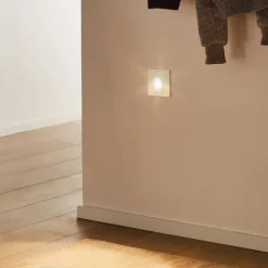 Paulmann Wall indbygningslampe, sensor kantet hvid