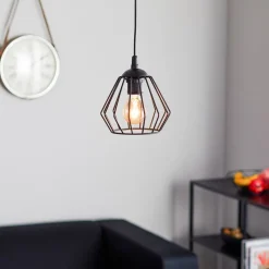 Pendellampe Agat sort, 1 lyskilde