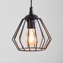 Pendellampe Agat sort, 1 lyskilde