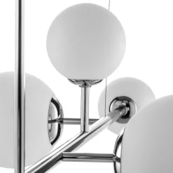 Pendellampe Dione, 6 lyskilder, krom