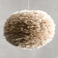 Pendellampe Eos large - lysebrun skærm