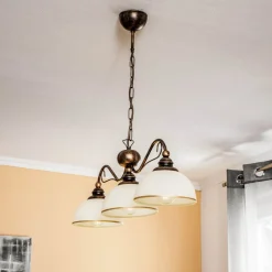 Pendellampe i bjælkeform Casale, 3 lyskilder, længde 74 cm