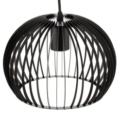 Pendellampe Larus i sort stål, 3 lyskilder