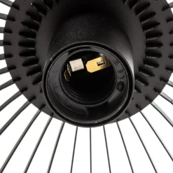 Pendellampe Larus i sort stål, 3 lyskilder