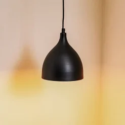 Pendellampe Nanu i metal, sort, 1 lyskilde