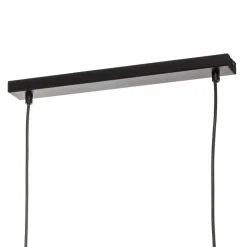 Pendellampe Nanu i metal, sort, 2 lyskilder