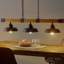 Pendellampe Oldbury i rustikt look