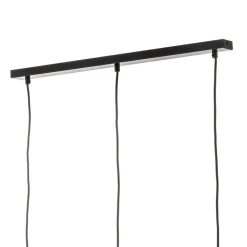 Pendellampe Starla lige 3 lyskilder grafit/amber/klar