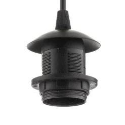 Pendellampe Starla lige 3 lyskilder grafit/amber/klar