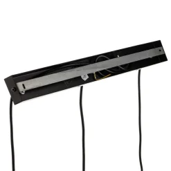 Pendellampe Starla lige 3 lyskilder grafit/amber/klar