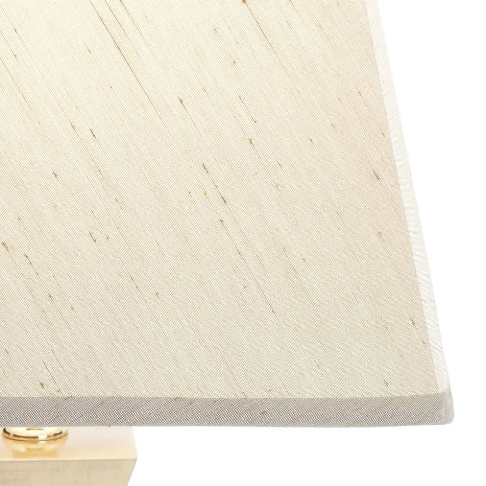 Påfaldende bordlampe Deco med forgyldt fod