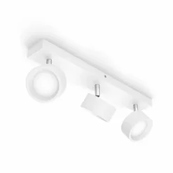 Philips Bracia LED-loftspot med 3 lyskilder, hvid