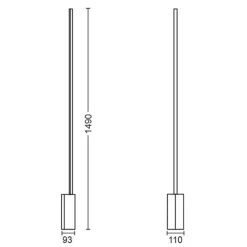 Philips Hue Gradient Signe LED-gulvlampe, hvid