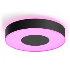 Philips Hue Infuse LED-loftslampe, 38,1 cm, sort, dæmpbar.