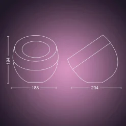 Philips Hue Iris WACA LED-bordlampe, kobber