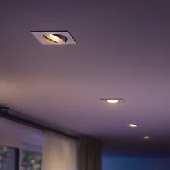 Philips Hue LED-indbygningsspot Centura, hvid, 9x9 cm, CCT, RGB