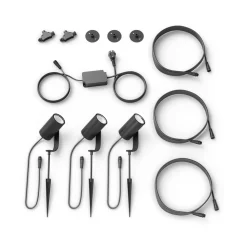 Philips Hue LED-spot Lily, sæt med 3, bridge, RGB, CCT, IP65