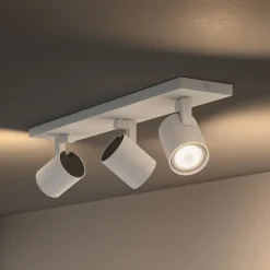 Philips Hue Runner LED-spot, 3 lyskilder, lysdæmper, hvid