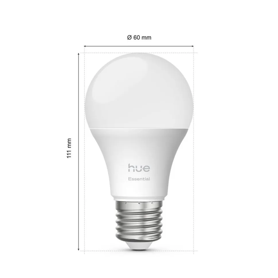 Philips Hue Smart LED-pære E27 A60, 8 W, RGB CCT 3 stk