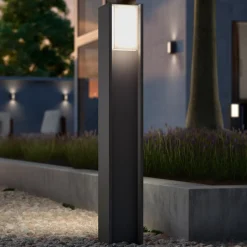 Philips Hue Turaco LED-gadelampe, grå, styret, smart