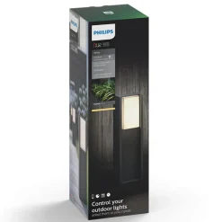 Philips Hue Turaco LED-sokkellampe, antracit, smart