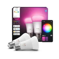 Philips Hue WACA Smart E27 LED, 6 W, 810 lm, CCT RGB, 2-pak