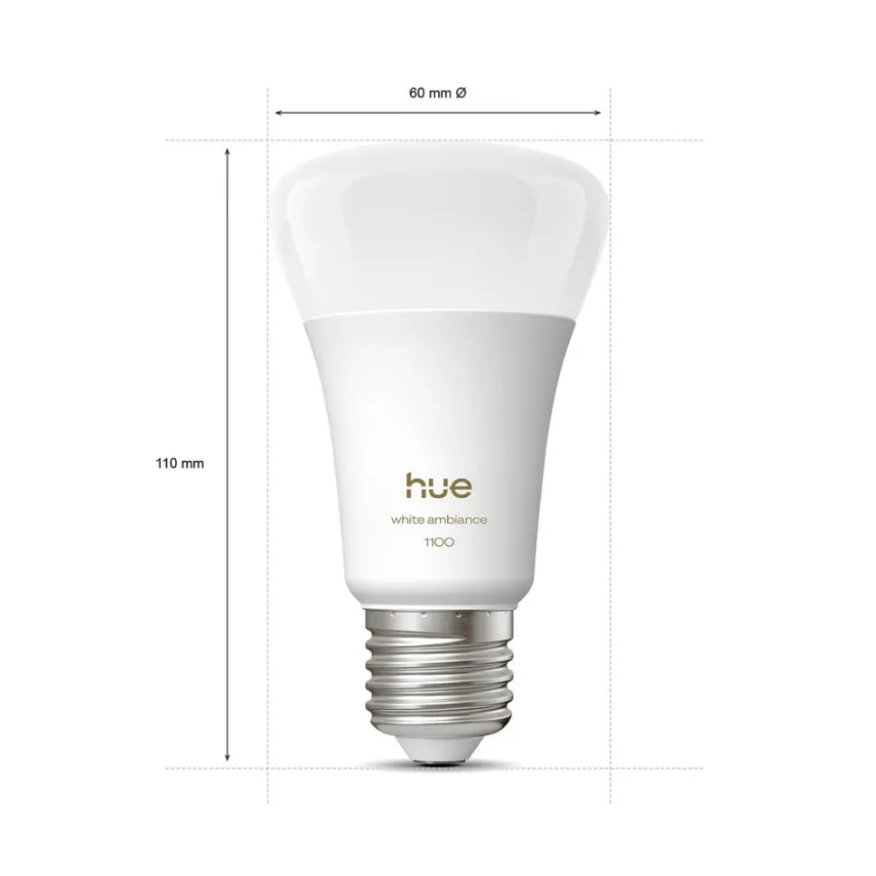 Philips Hue White Ambiance Smart E27 LED 8,1 W 1100 lm CCT 2 stk