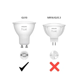 Philips Hue White Ambiance LED-reflektorpære GU10 4,2 W