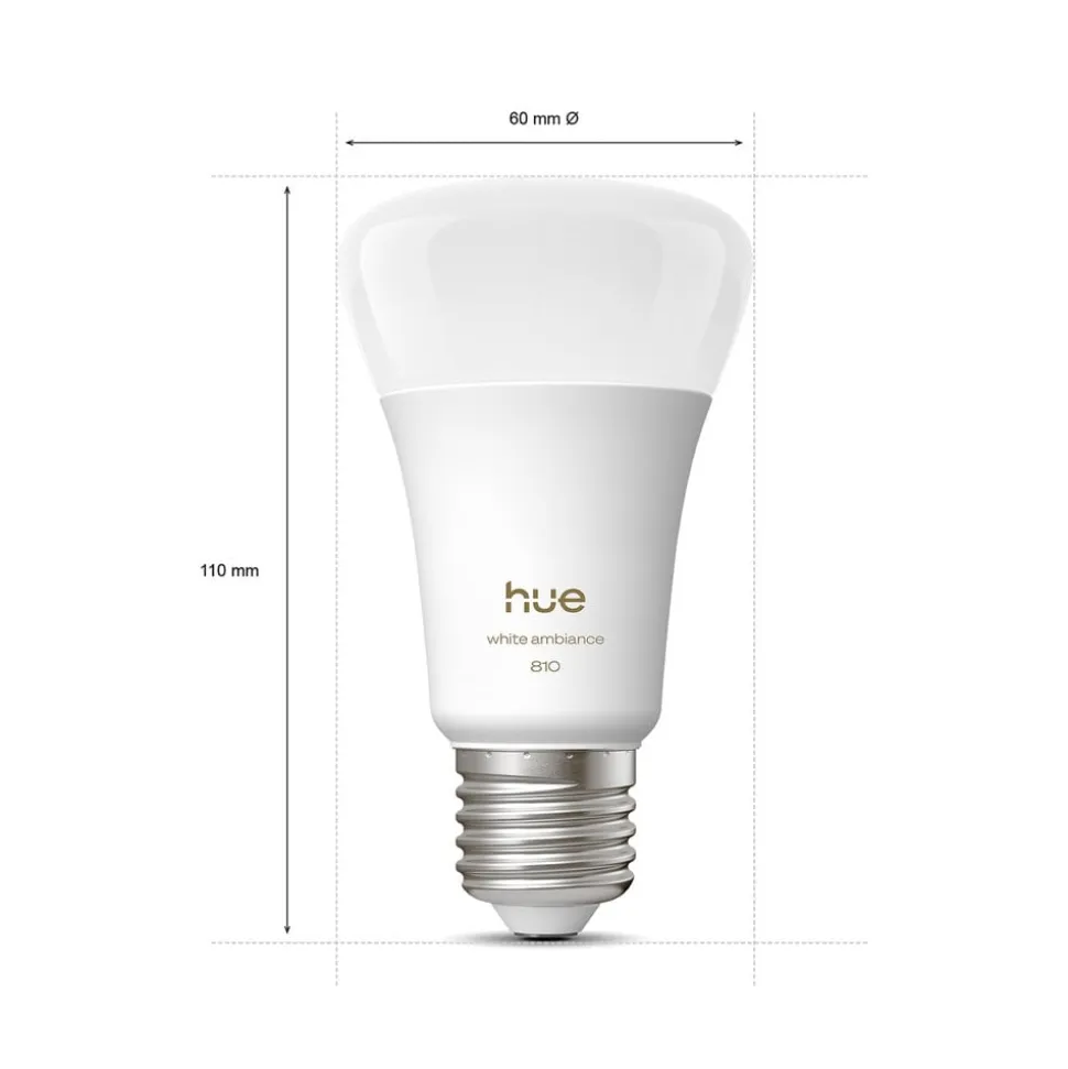 Philips Hue White Ambiance Smart E27 LED, 6 W 810 lm CCT 4 stk