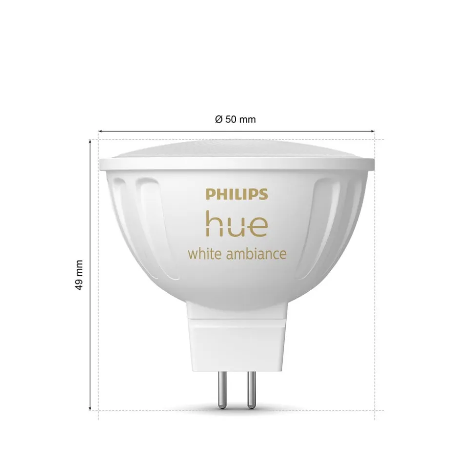 Philips Hue White Ambiance LED-pære 5,1 W GU5,3