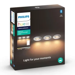 Philips Hue White Ambiance Adore indbyg.spot, 3stk
