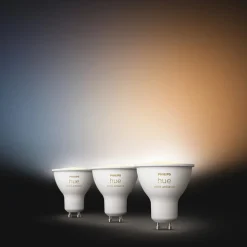 Philips Hue White Ambiance GU10 4,2W reflektorpære, 3 stk.