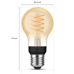 Philips Hue White E27 7 W filament A60 550lm