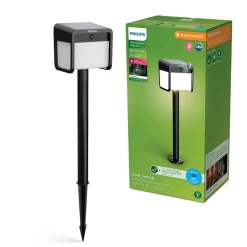 Philips LED-lampe med jordspyd Ezra UE, plast, IP44