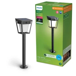 Philips LED-lampe med jordspyd Nissa UE, plast, IP44