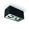 Philips myLiving Box LED-spot, 2 lyskilder, sort