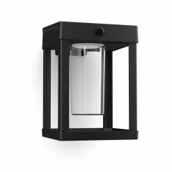 Philips solcelle-sensorlampe Camill sort/klar 14 x 14 cm