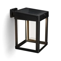 Philips solcelle-sensorlampe Camill sort/klar 14 x 14 cm