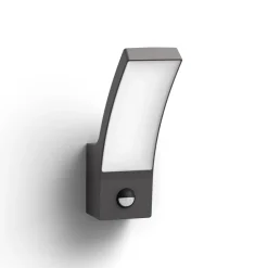 Philips Splay LED-lampe antracit, sensor, 4.000 K