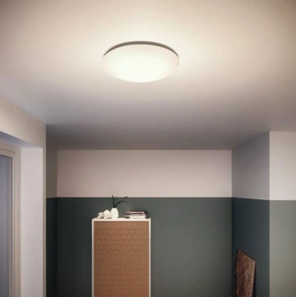 Philips Suede - rund LED-væglampe, Ø 28 cm