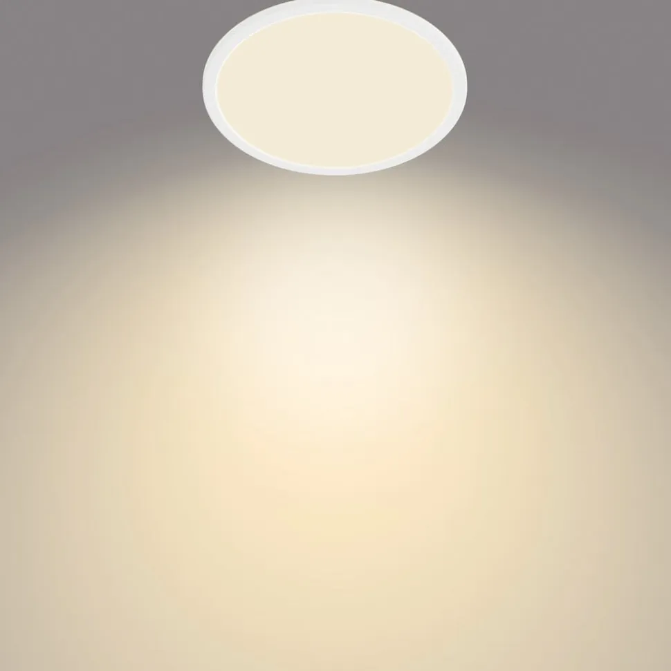 Philips SuperSlim LED IP44 2.700K Ø 24,5 cm hvid