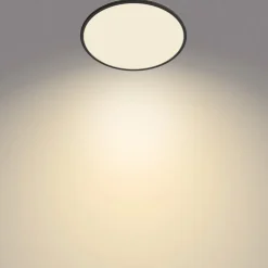 Philips SuperSlim loftlampe 2.700K Ø42cm sort
