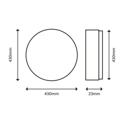 Philips SuperSlim loftlampe 2.700K Ø42cm hvid