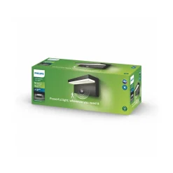 Philips udendørs LED-væglampe Bustan Sensor, 4.000 K
