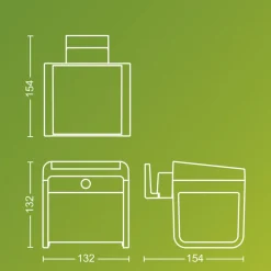 Philips udendørs LED-væglampe Ezra UE, plast, IP44