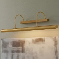 PICTURE lang gallerilampe mat messing