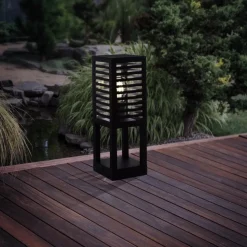 Piedestallampe Alamonte 3, sort