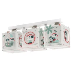 Pirates-loftslampe med tre lys til børneværelset