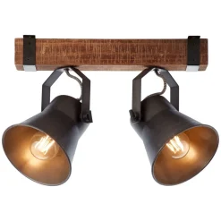 Plow loftspot, sort/mørkt træ